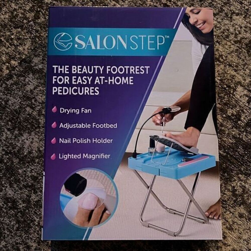 NIB Salon Step The Beauty Footrest for Easy At-Home Pedicures‎